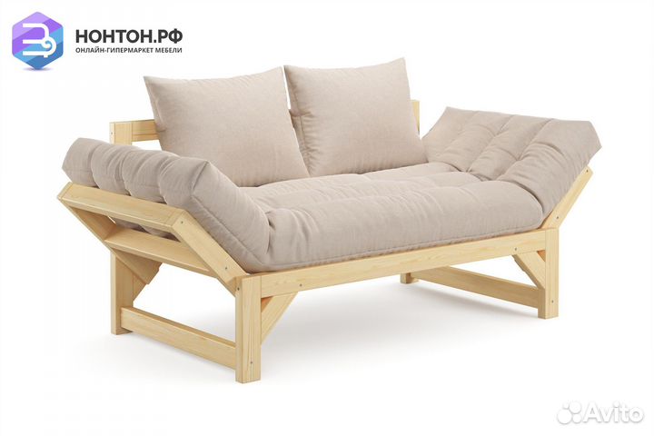 Диван Амбер рогожка Laguna бежевый