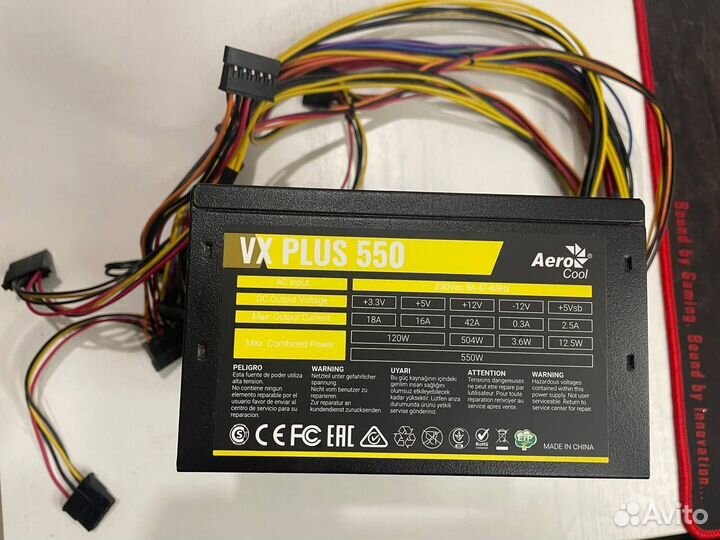 Блок питания AeroCool VX plus 550W VX-550 plus