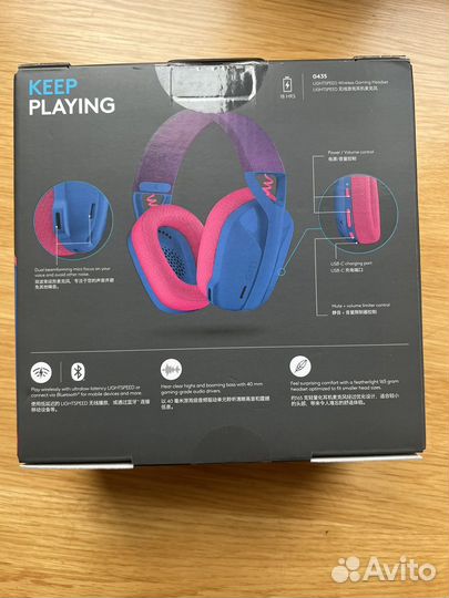 Беспроводные игровые наушники Logitech g435 новые