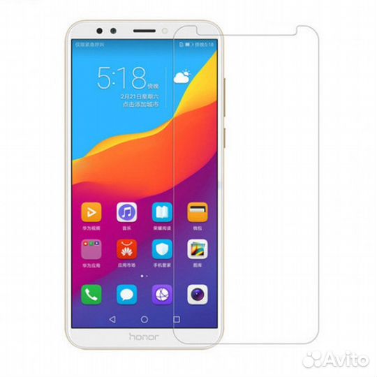 Защитное стекло и Плёнка на huawei honor 7C