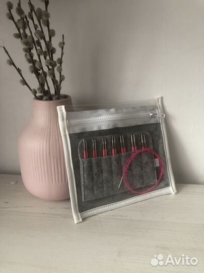 Проектные сумки для вязания и органайзер для спиц