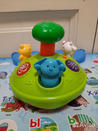 Музыкальная юла Fisher price и принцесса-всадник