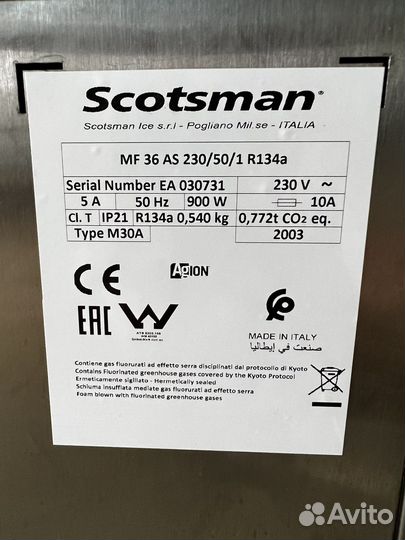 Льдогенератор Scotsman mf 36