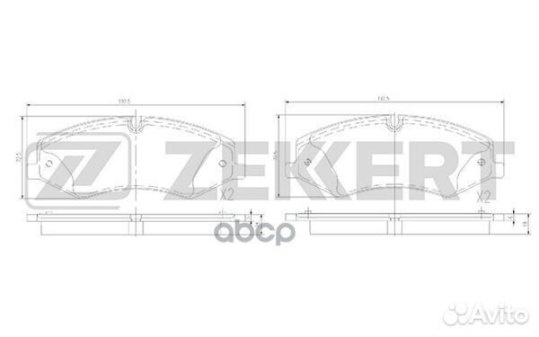 Колодки торм. диск. передн. Land Rover Range Ro