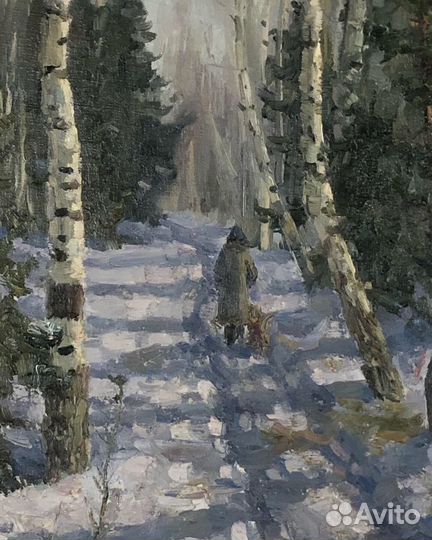 Картина. Пейзаж. Зима