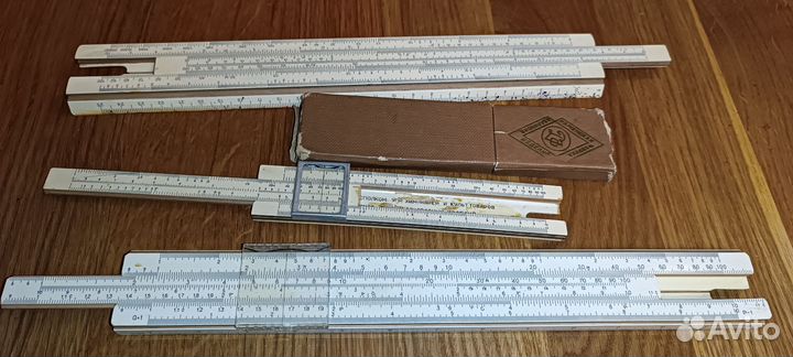 Логарифмическая линейка из СССР 1964 и 1977гг