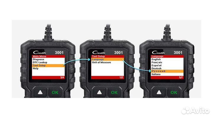 Диагностический адаптер Launch CReader 3001