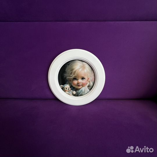 Картина Девочка с мишкой