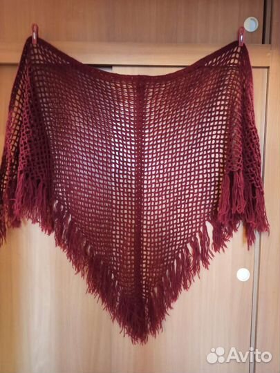 Платок шаль полушерсть 2.1х1.5 м