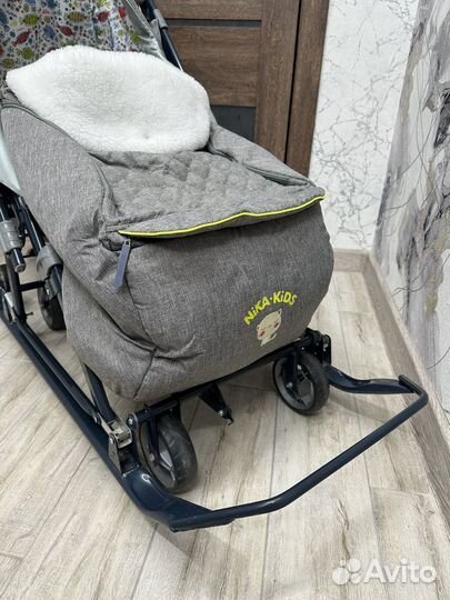 Санки коляска детские Ника
