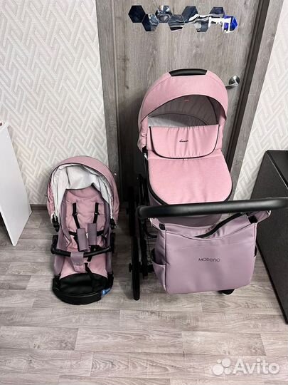 Коляска 2 в 1 эко кожа