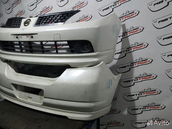 Обвес nissan tiida C11 JC11 NC11 tuning белый, QX1