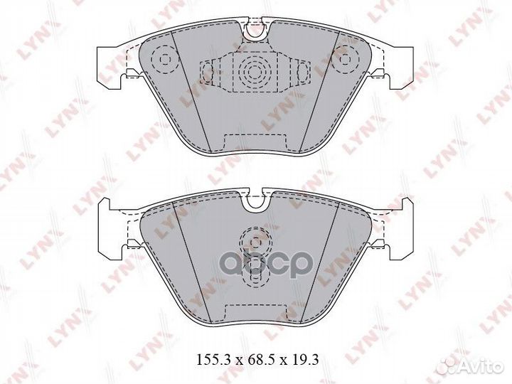 Колодки тормозные дисковые перед BD1423 LYN