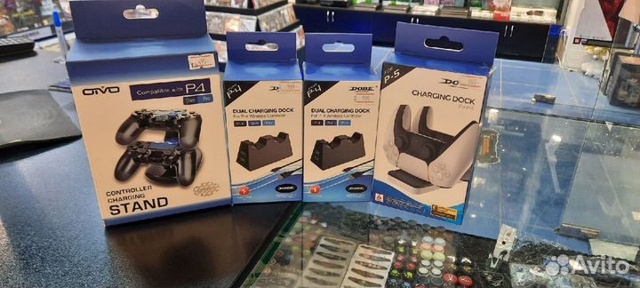 Зарядная станция для Геймпада PS4 с индикатором