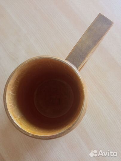 Пивная деревянная кружка СССР, 18 см