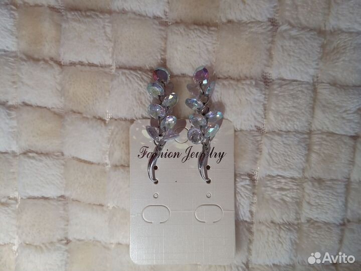 Серьги сваровски