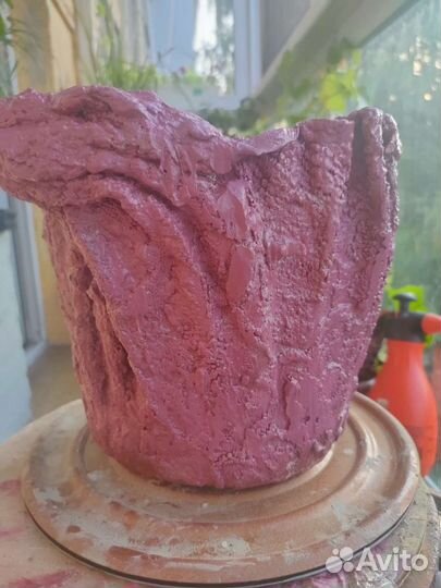 Кашпо для цветов из цемента