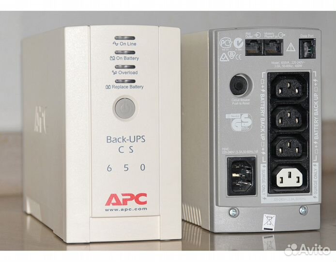 Ибп APC Back-UPS CS 650