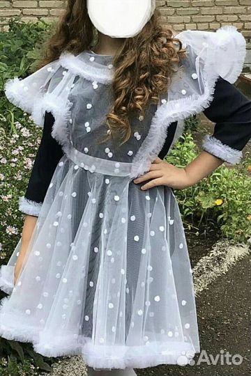 Фартук школьный белый