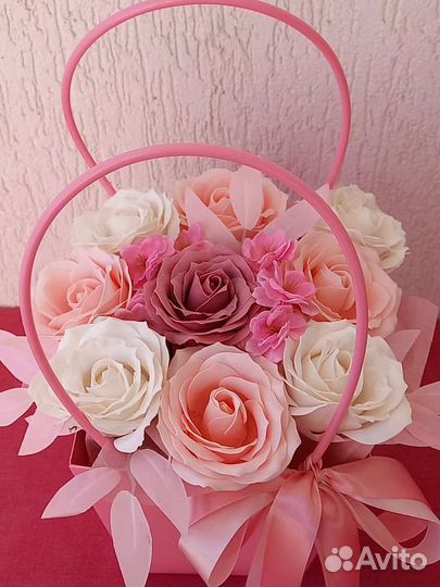 Розы,цветы из мыла,доставка цветов