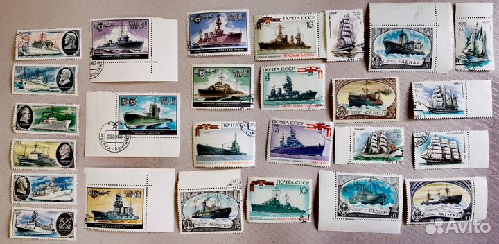 Марки /Отечественный Флот/ 26 шт/Негашеные/Гашеные