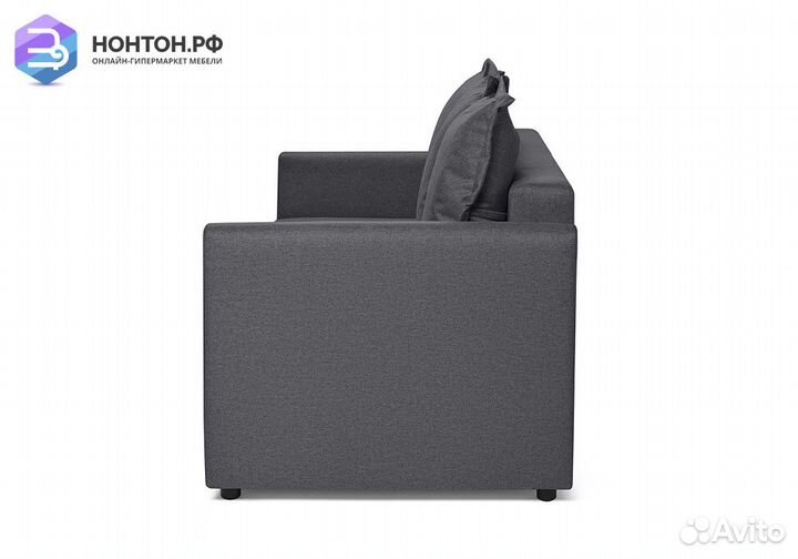 Диван еврокнижка Монца темный графитовый
