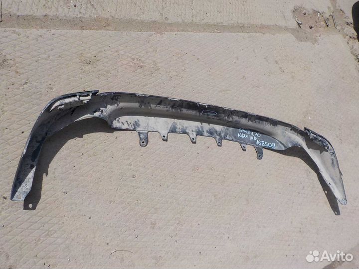 Накладка на бампер Toyota Camry 70 задняя