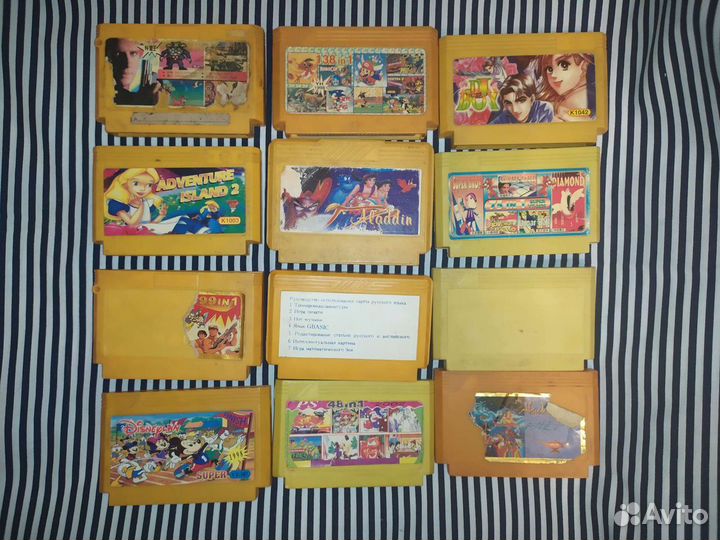 Картриджи dendy сборники игр платы денди