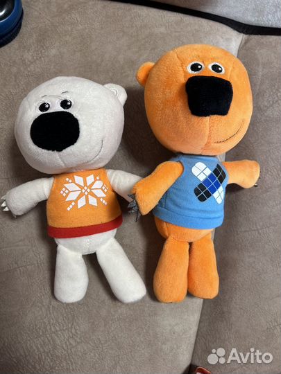 Мягкие игрушки кеша и тучка и лисичка музыкальные