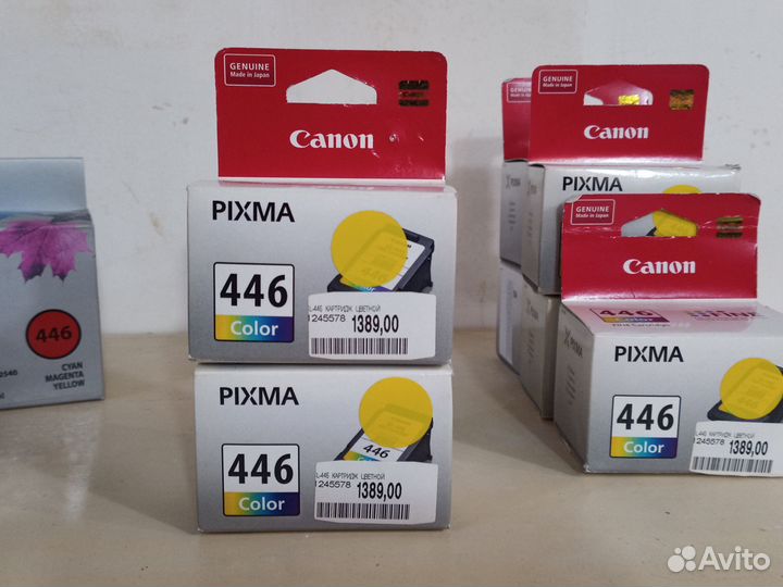 Катриджи для принтера canon pixma fine 446 color