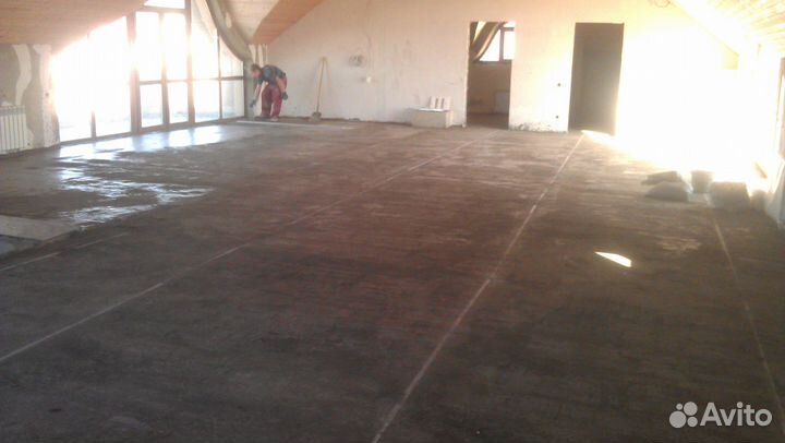 Cтяжка пола пенобетон и полистиролбетон