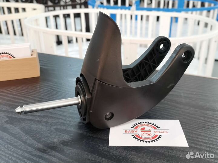 Вилка для коляски черная