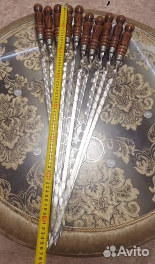 Шампура с деревянной ручкой