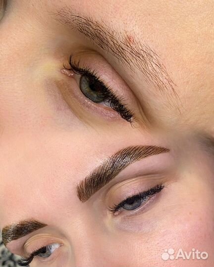 Долговременная укладка бровей, оформление бровей