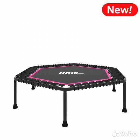 Батут unix Line fitness Lite Pink (130 cm)