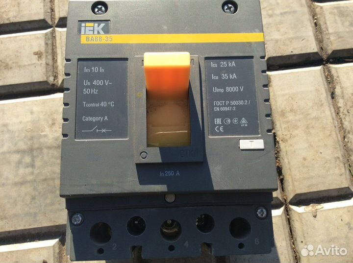 Автоматический выключатель ва88-35 - 250А