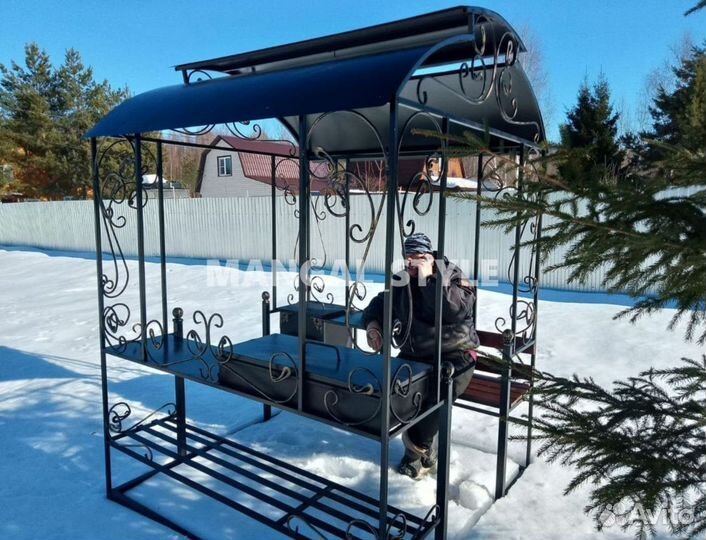 Беседка с мангалом