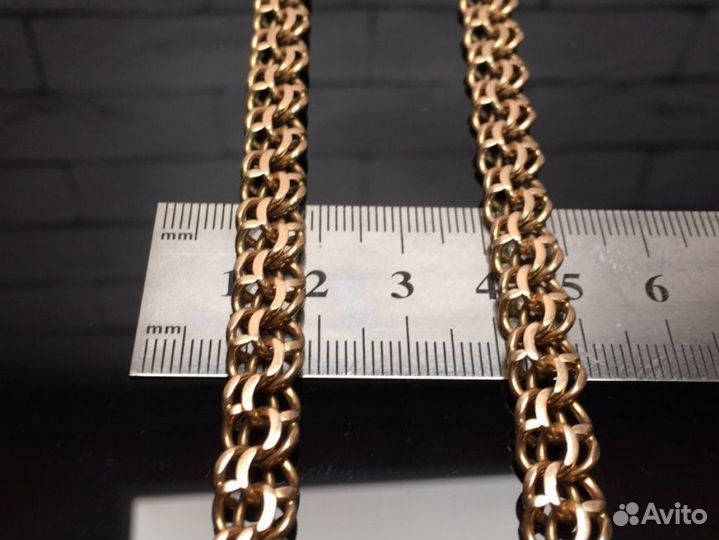 Золотая цепь 585 пробы массой 61.5 грамма (64см)