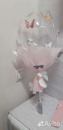 Воздушный букет с бабочками