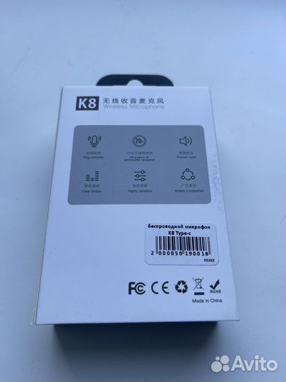 Беспроводной микрафон K8 Type-c