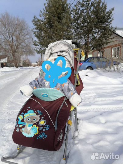 Санки коляска ника