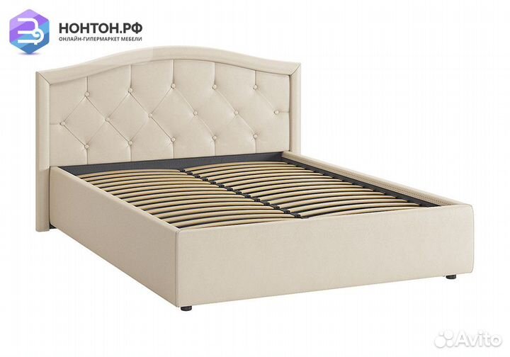 Кровать Верона 1.4 м крем