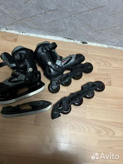 Коньки ролики 2 в 1