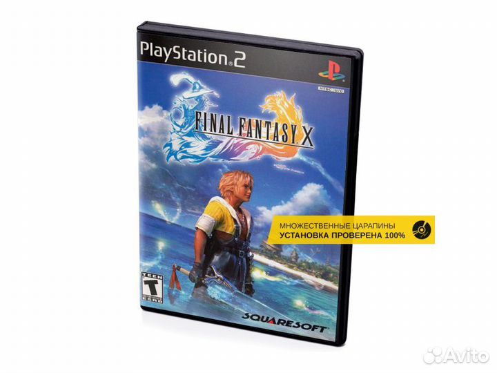 Final Fantasy X, б/у, множ.царап., английский PS2