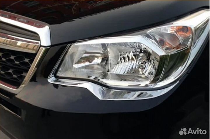 Накладки на фары (реснички) Subaru Forester SJ