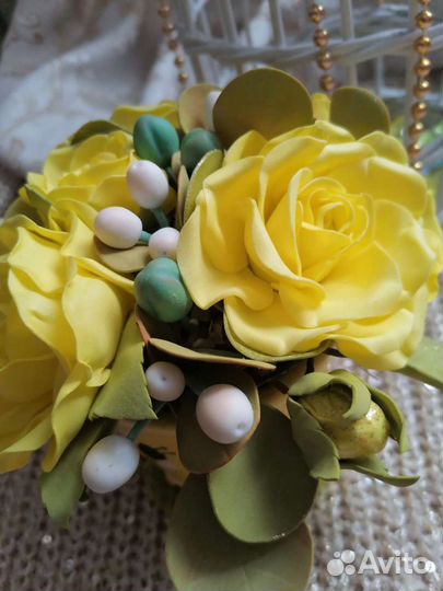 Искусственные цветы композиции