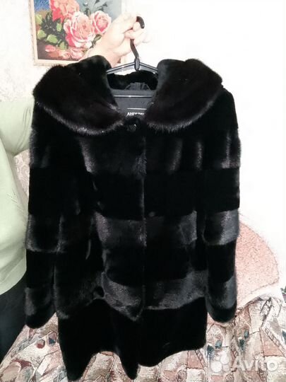 Шуба мутон норка