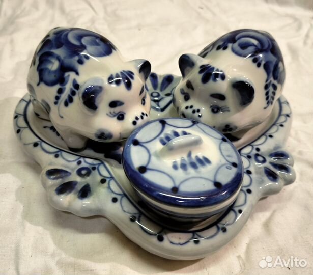 Набор для специй гжель