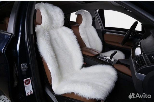 Меховая накидка в машину