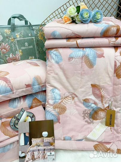 Постельное белье с готовым одеялом сатин